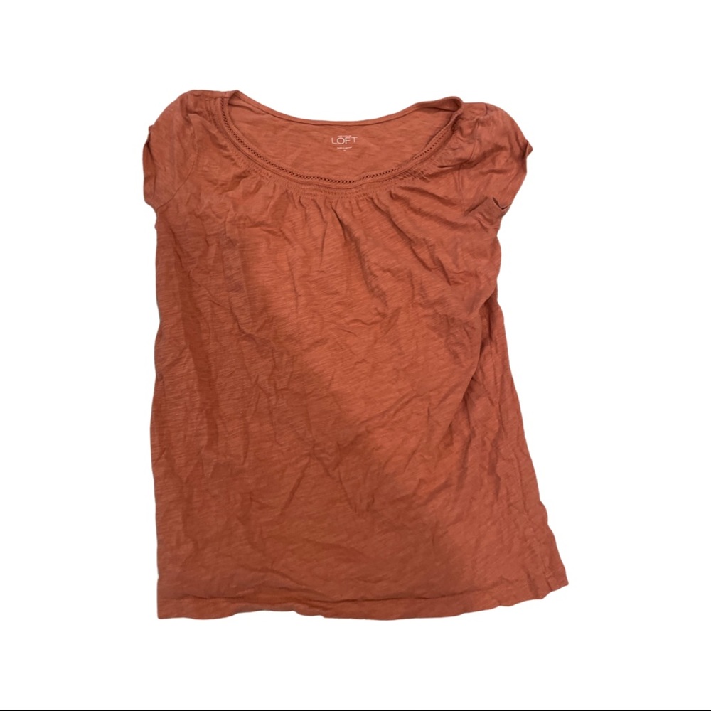 LOFT orange top womens